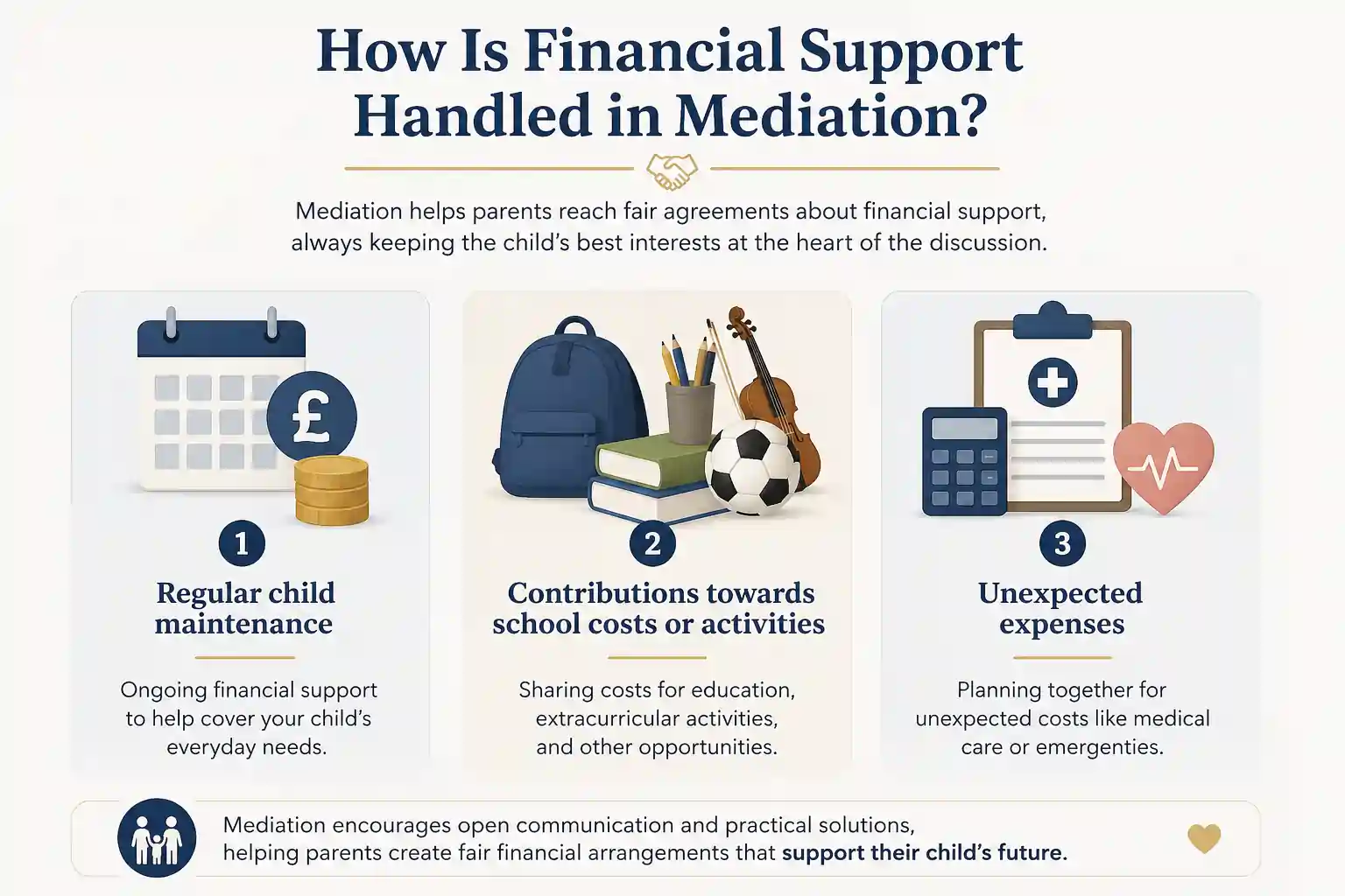 How Is Financial Support Handled in Mediation Walsall